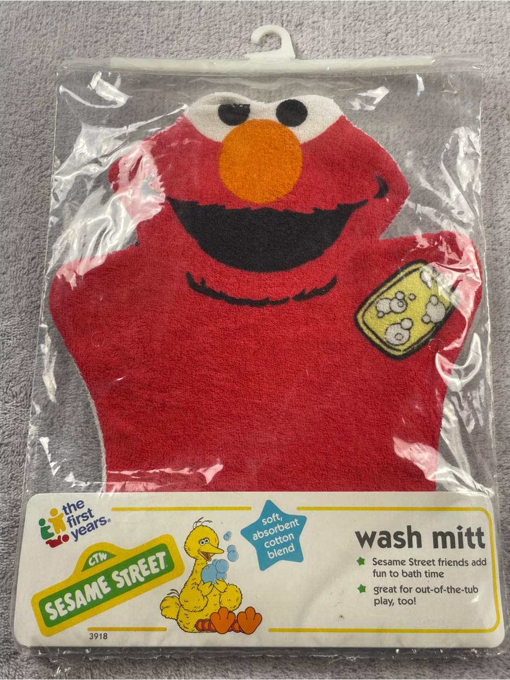 Sesame Street Elmo Red Wash Mitt